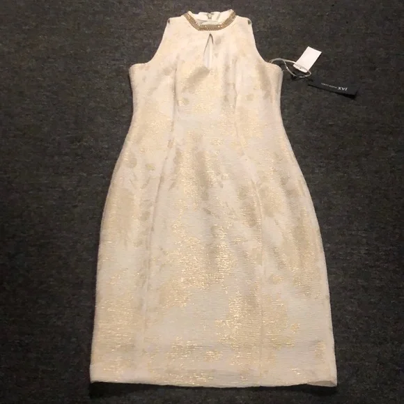 open lace back dress Adora 1034 A Line Glitter Short Printed Cocktail Dress – The Dress Outlet main image 1